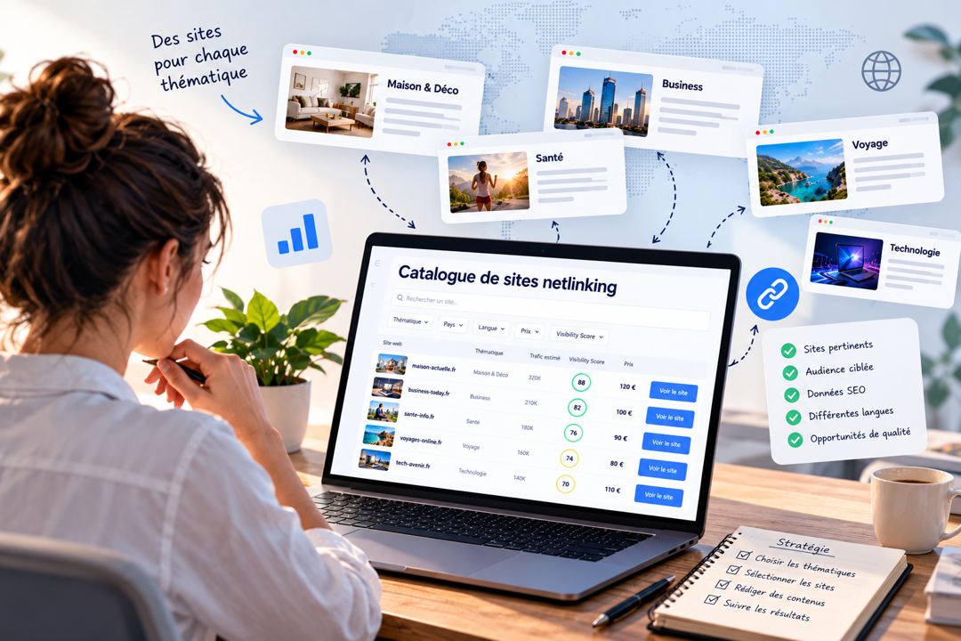 Comment un catalogue de sites netlinking facilite la recherche de partenaires éditoriaux